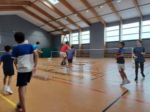 Retour en images sur le 1er stage jeunes Badminton du 24 octobre 2023